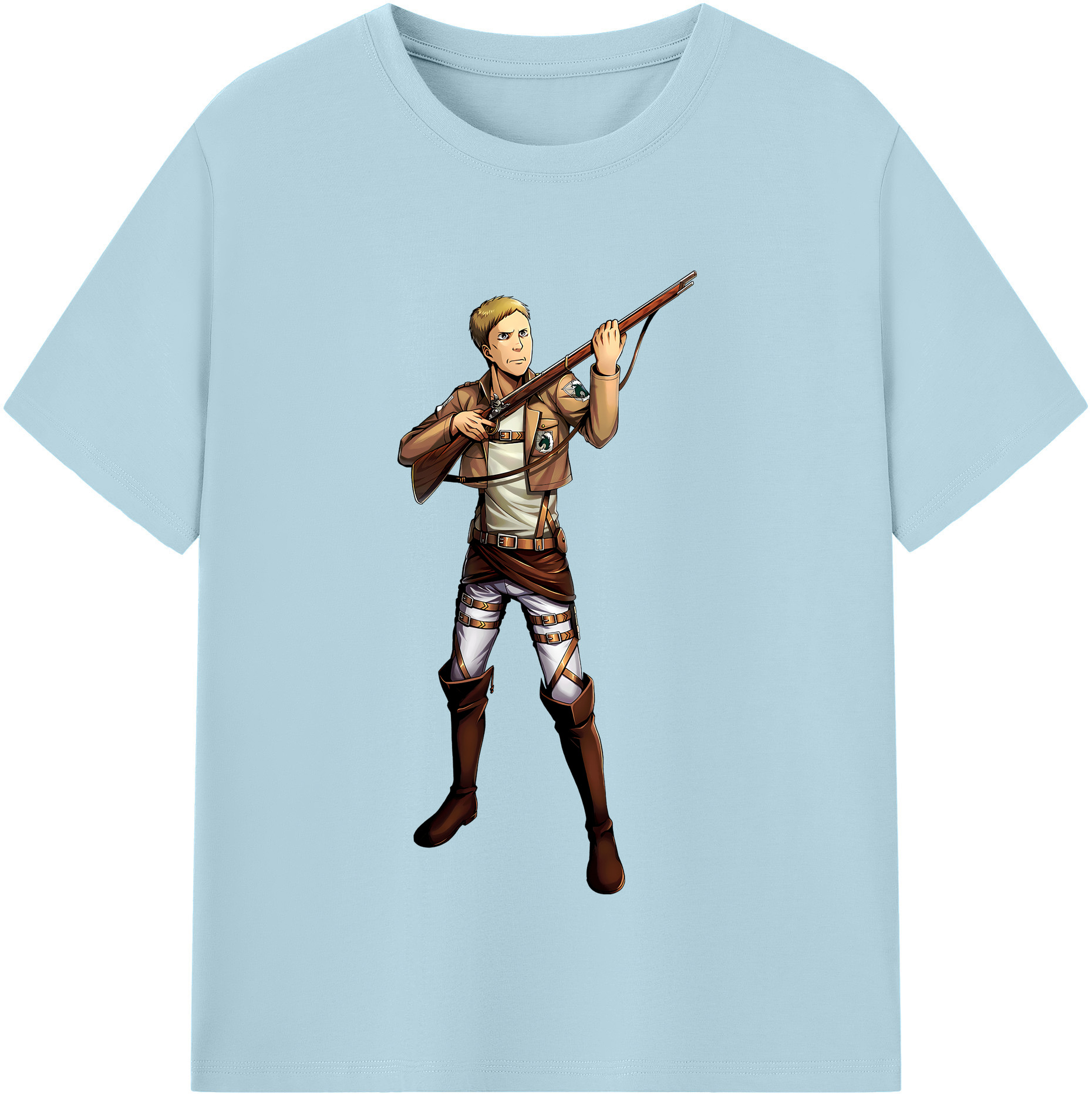 （画像用） 進撃の巨人 Attack on Titan 綿100％半袖Tシャツ（フロントプリント）